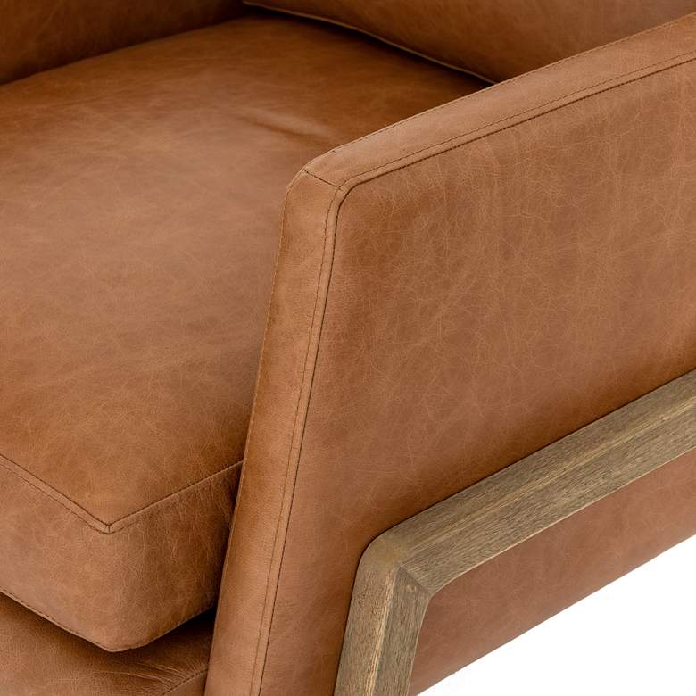Image 3 Diana Sonoma Butterscotch Top Grain Leather Accent Chair more views