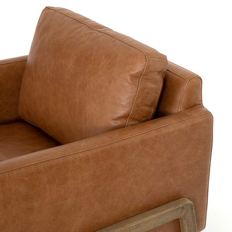 Image 4 Diana Sonoma Butterscotch Top Grain Leather Accent Chair more views