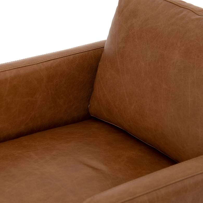Image 5 Diana Sonoma Butterscotch Top Grain Leather Accent Chair more views