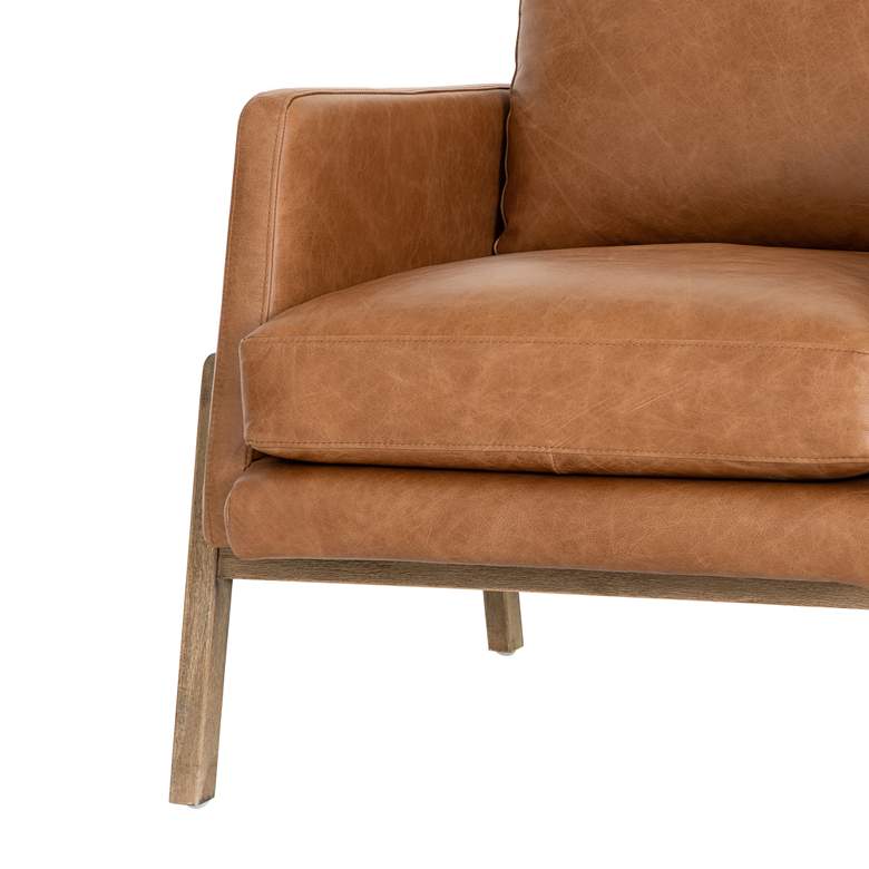 Image 6 Diana Sonoma Butterscotch Top Grain Leather Accent Chair more views