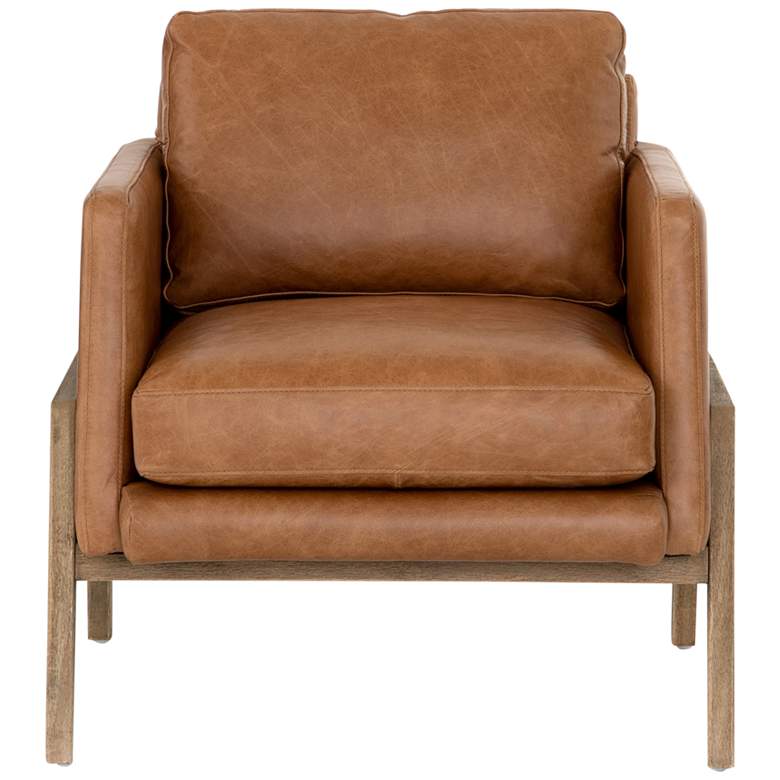 Image 7 Diana Sonoma Butterscotch Top Grain Leather Accent Chair more views