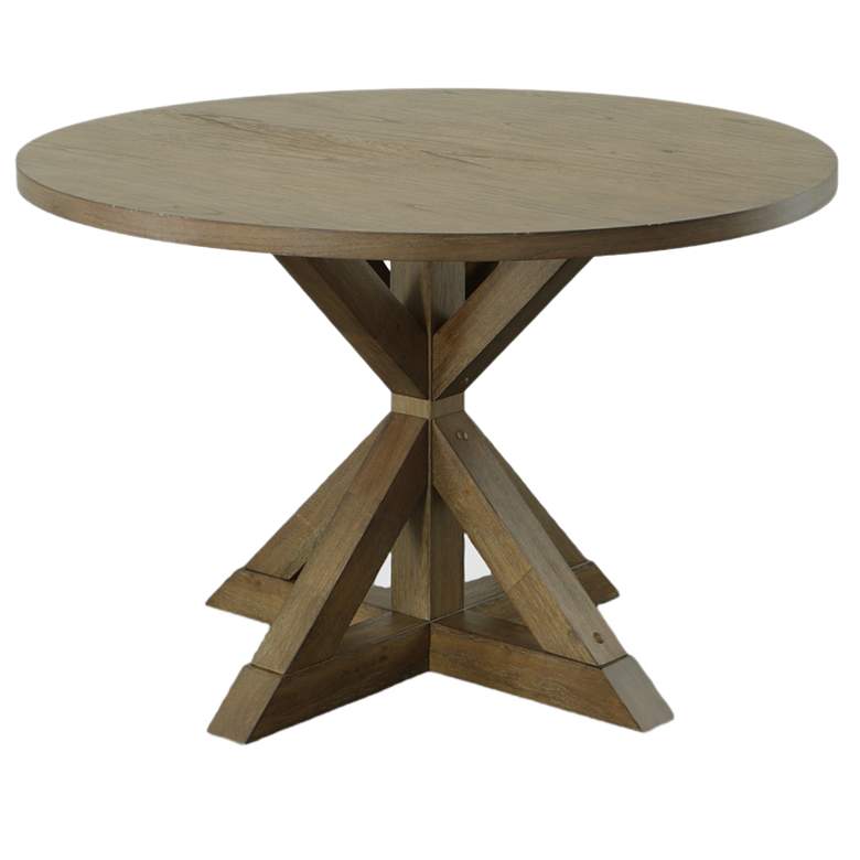 Image 1 Diana Vintage Walnut Trestle Base Dining Table