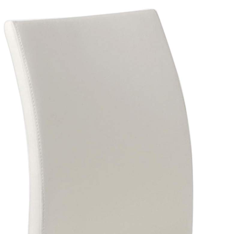 Image 2 Diana White Faux Leather Dining Chairs Set of 2 more views
