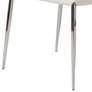 3_Diana White Faux Leather Dining Chairs Set of 2 more views