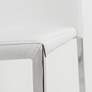 4_Diana White Faux Leather Dining Chairs Set of 2 more views