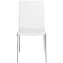 5_Diana White Faux Leather Dining Chairs Set of 2 more views