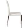 7_Diana White Faux Leather Dining Chairs Set of 2 more views