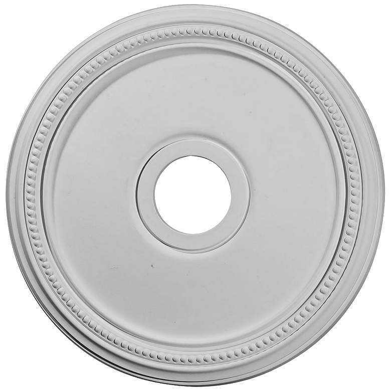 Image 1 Diane 18" Wide Primed Round Profile Chandelier Ceiling Medallion