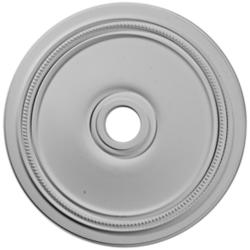 Diane 24&quot; Wide Large Primed Round Ceiling Medallion