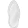 1_Dianne Matte White 19" x 41" Geometric Wall Mirror