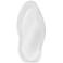 Dianne Matte White 19" x 41" Geometric Wall Mirror