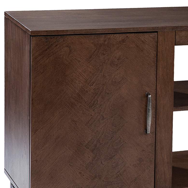 Image 3 Dibbonly 60" Wide Brown Wood 2-Door Media Stand more views