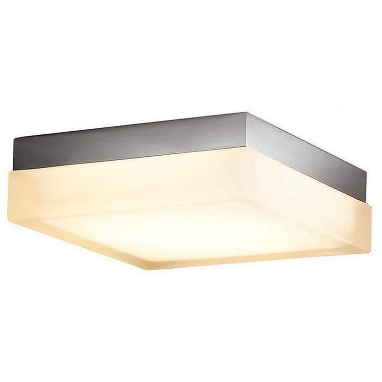 Image 1 Dice 2.63 inchH x 12 inchW 1-Light Flush Mount in Brushed Nickel