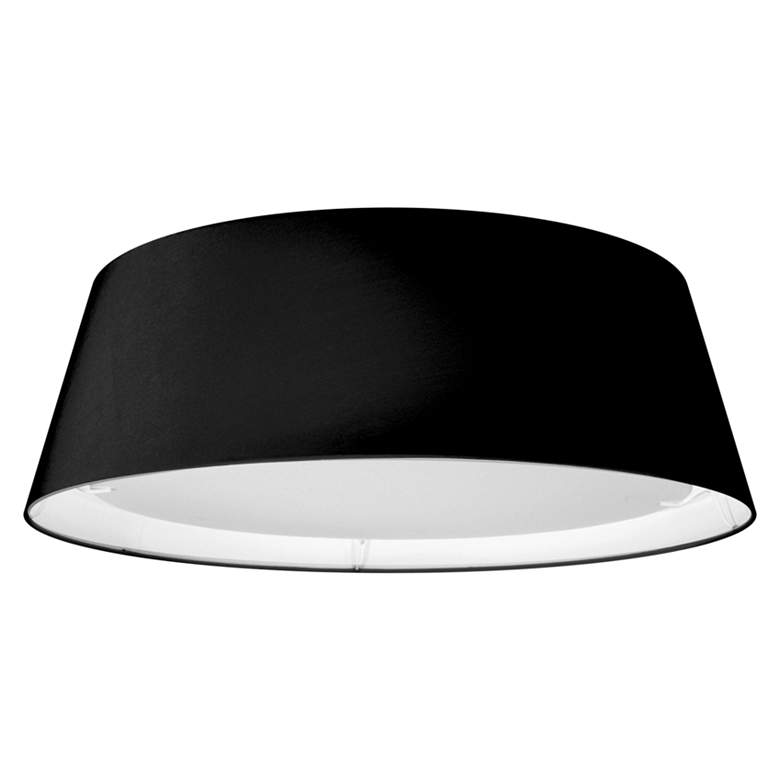 Image 2 Didoria 17" Wide Black Drum LED Ceiling Light