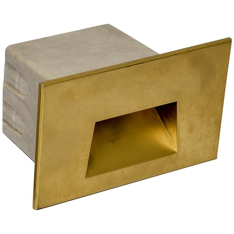 Image 1 Die Cast Brass 5" Wide LED Step Light