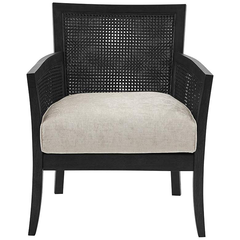 Image 2 Diedra Black Noir Cane Accent Chair
