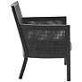 Diedra Black Noir Cane Accent Chair