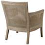 Diedra Reclaimed Natural Solid Wood and Rattan Accent Chair