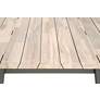 Diego 86 1/2" Wide Gray Teak Wood Outdoor Dining Table Top