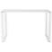 Diego Glass-Top White Desk