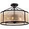 Diffusion 18" Wide Oil Rubbed Bronze 3-Light Ceiling Light