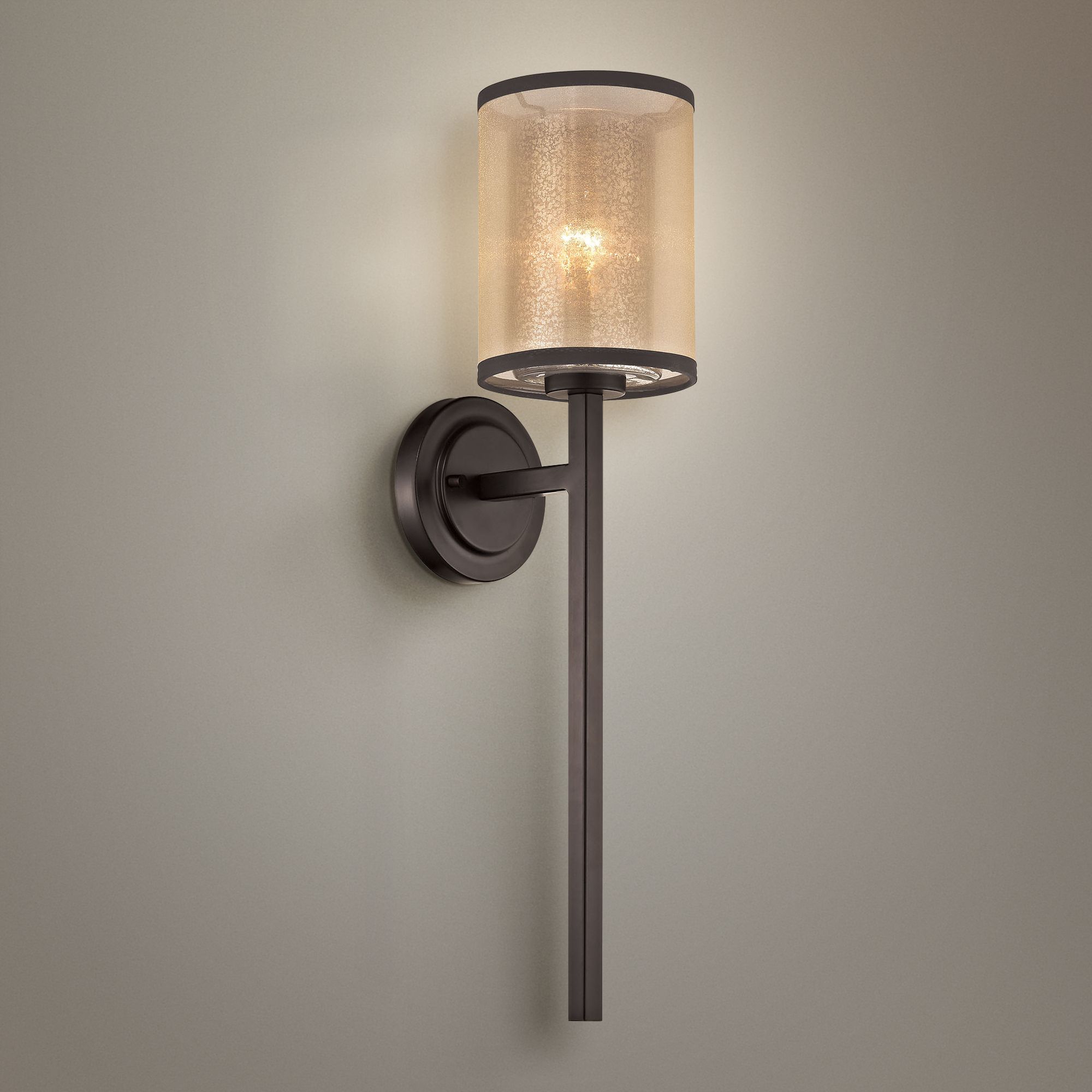 brushed bronze wall sconces