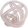 Digby 6 1/4" High Pink Knotted Glass Table Decor