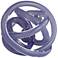 Digby 6 1/4" High Violet Knotted Glass Table Decor