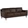 Digio Piave 91" Wide Brown Italian Leather Sofa