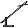 Dijon Black Adjustable LED Desk Lamp with USB Charging Ports