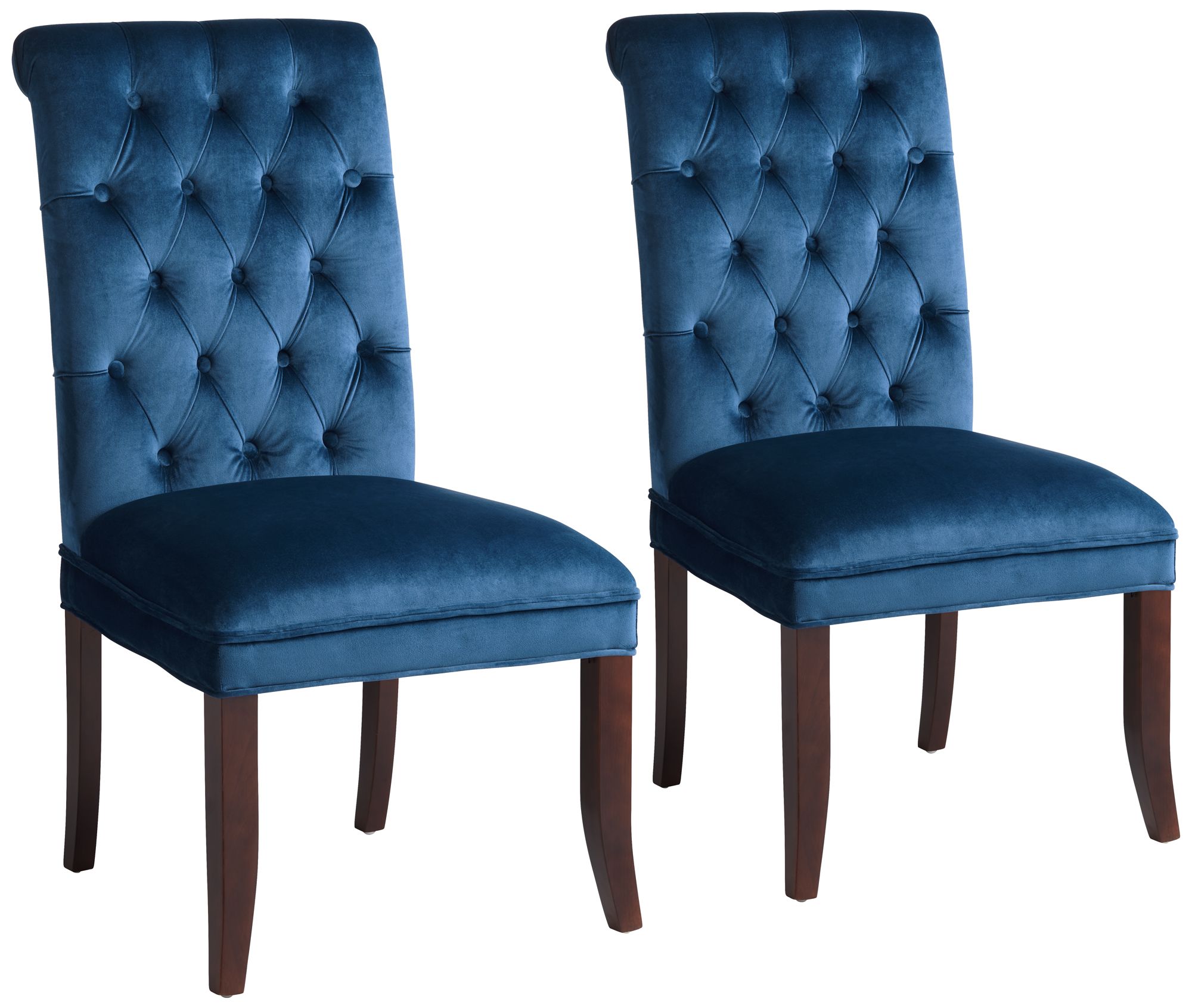 Light blue upholstered online dining chairs