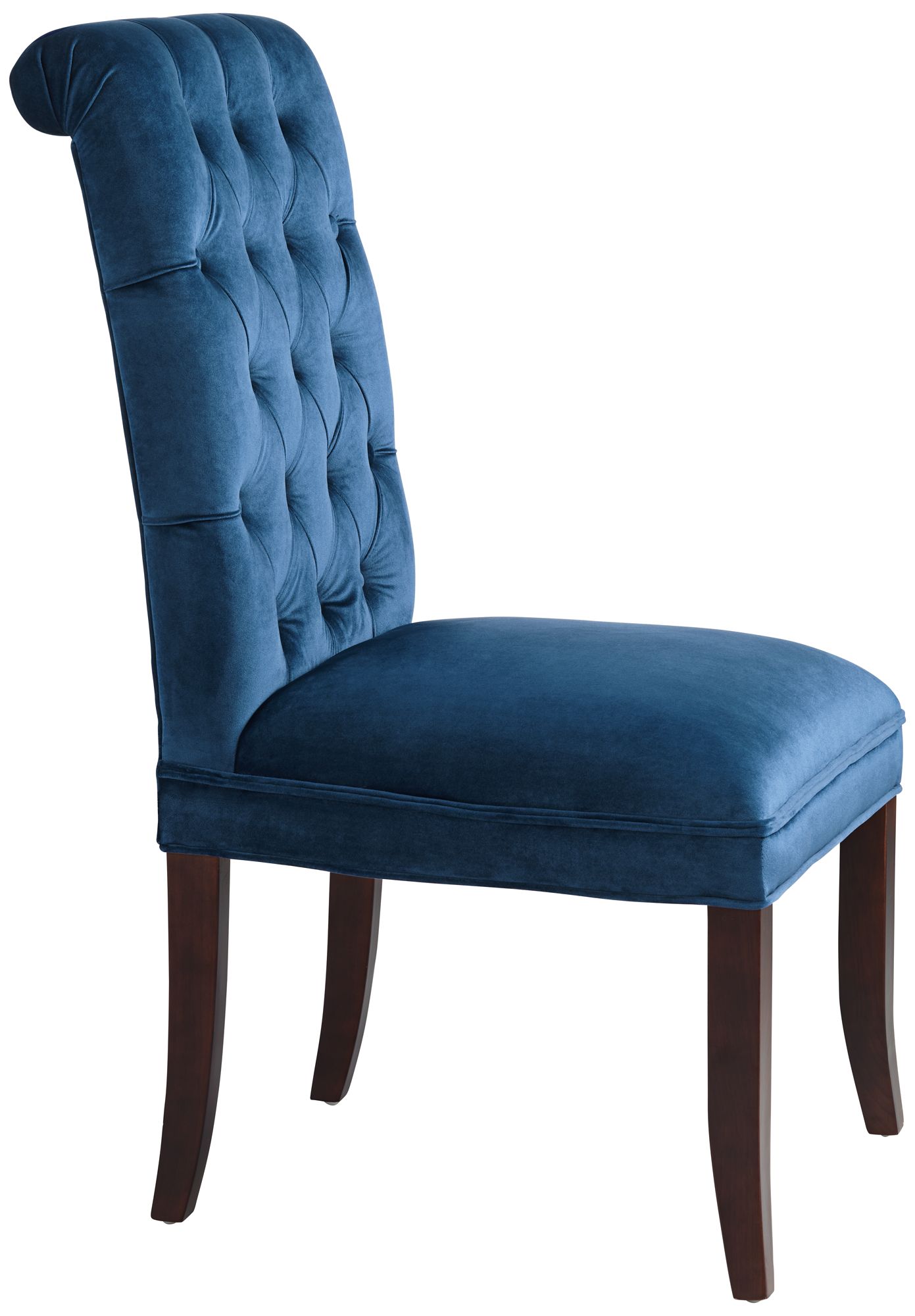 pier one blue velvet chair