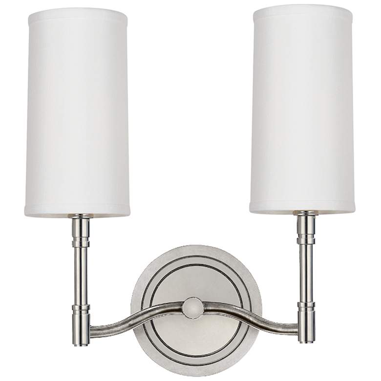 Image 1 Dillon 2 Light Wall Sconce Plshd Nickel