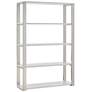 1_Dillon 39 1/2" Wide High Gloss White Shelving Unit