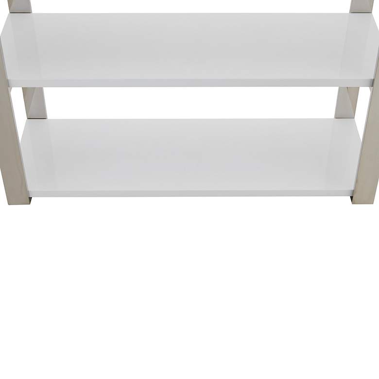 Image 2 Dillon 39 1/2" Wide High Gloss White Shelving Unit more views