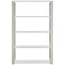 3_Dillon 39 1/2" Wide High Gloss White Shelving Unit more views