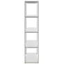 4_Dillon 39 1/2" Wide High Gloss White Shelving Unit more views