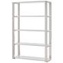 5_Dillon 39 1/2" Wide High Gloss White Shelving Unit more views