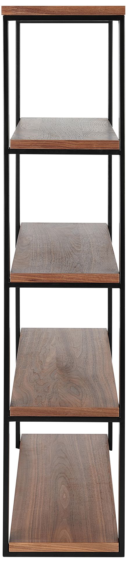 Image 6 Dillon 39 1/2"W Black American Walnut 4-Shelf Shelving Unit more views