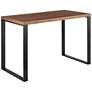 1_Dillon 47 1/4" Wide Walnut and Matte Black Writing Desk