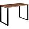 Dillon 47 1/4" Wide Walnut and Matte Black Writing Desk