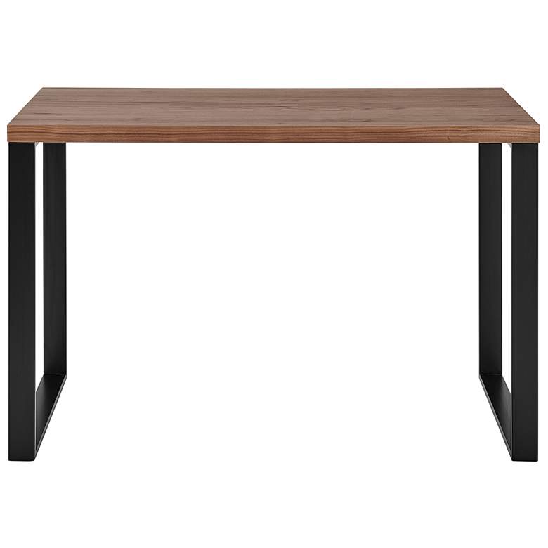 Image 3 Dillon 47 1/4" Wide Walnut and Matte Black Writing Desk more views