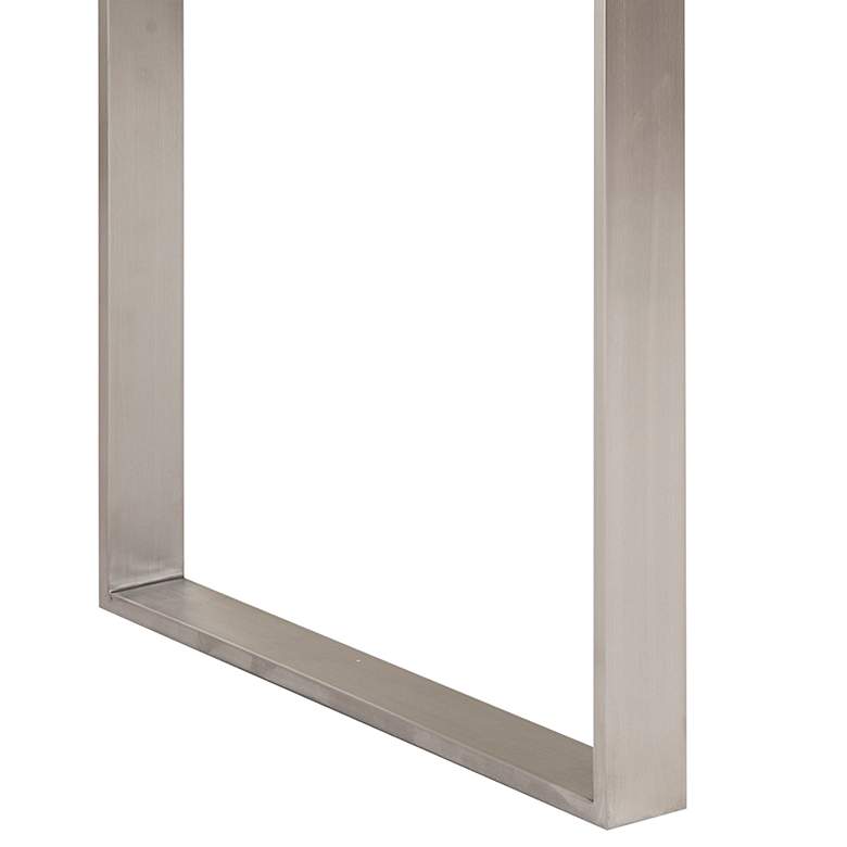 Image 3 Dillon 47 1/4" Wide Walnut and Stainless Steel Writing Desk more views