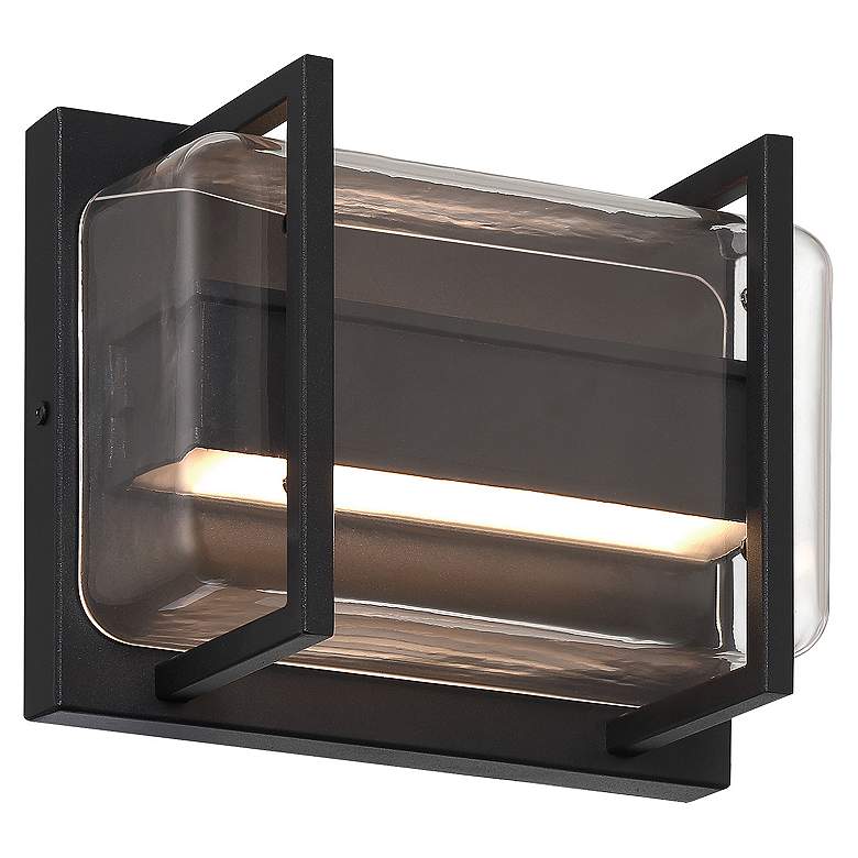 Image 4 Dillon 6.5" High Black Bi.Directional Outdoor LED Wall Mount more views
