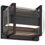 6_Dillon 6.5" High Black Bi.Directional Outdoor LED Wall Mount more views