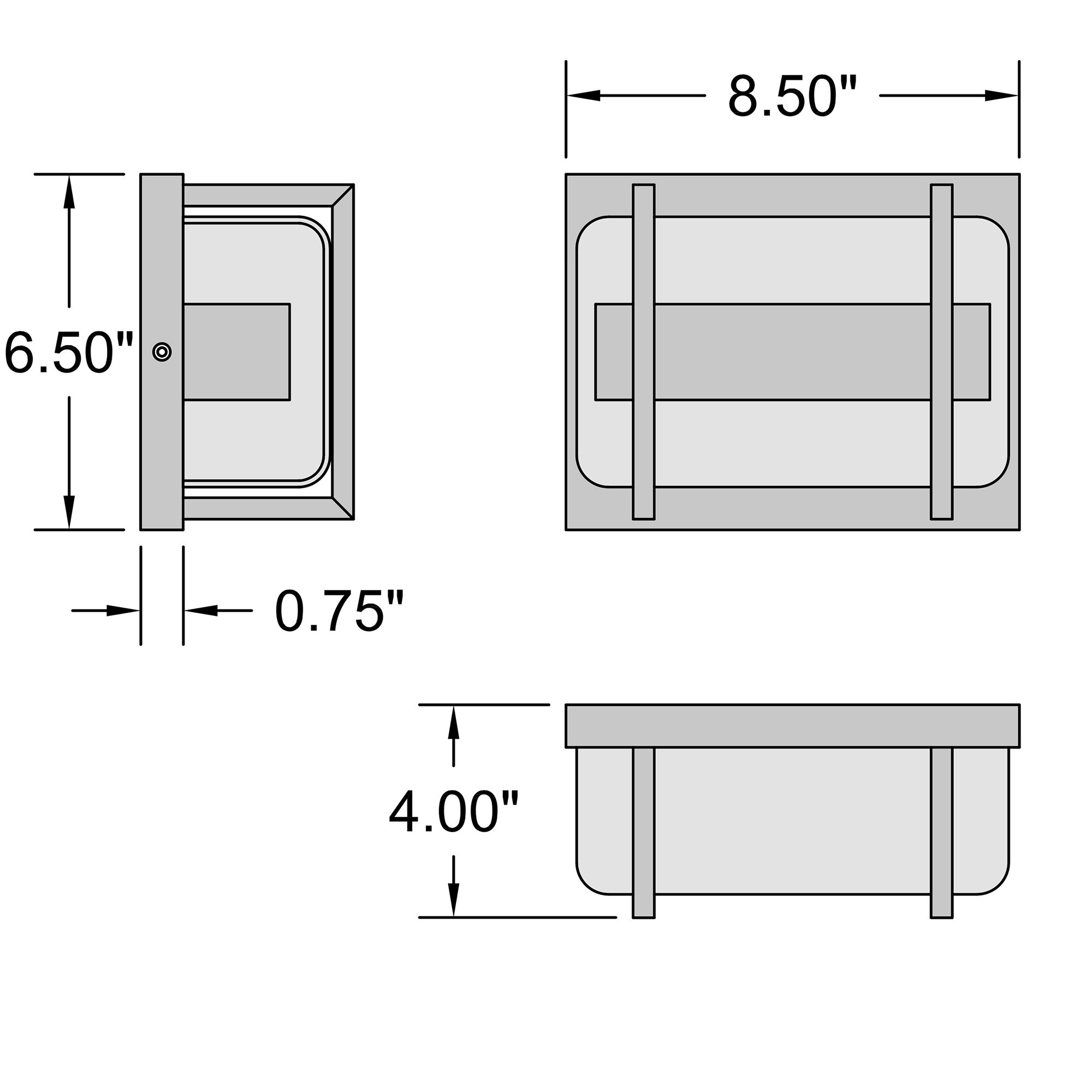 Image 7 Dillon 6.5" High Black Bi.Directional Outdoor LED Wall Mount more views
