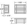 7_Dillon 6.5" High Black Bi.Directional Outdoor LED Wall Mount more views