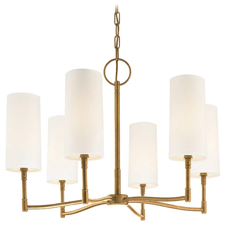Image 1 Dillon 6 Light Chandelier - Aged Brass
