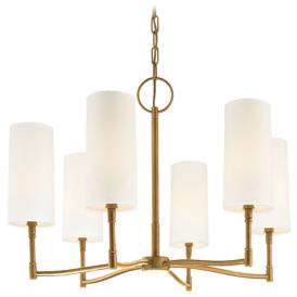 Dillon 6 Light Chandelier - Aged Brass Dillon 6 Light Chandelier - Aged Brass