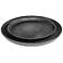 Dillon Black Hair on Hide Leather Serving Trays Set of 2